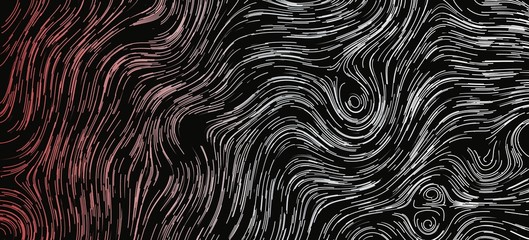 Wall Mural - abstract wallpaper black background colored stripes particles flow