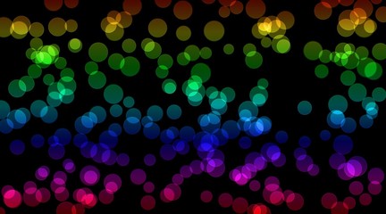 Wall Mural - abstract wallpaper background colorful bokeh circles yellow green blue purple red