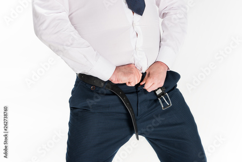putting on tight pants