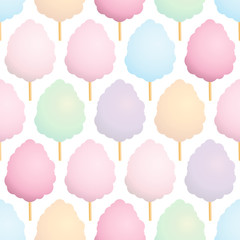 Wall Mural - Colorful cotton candy pattern