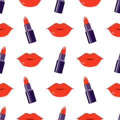 Canvas Print - Lipstick pattern