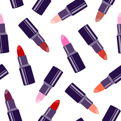 Canvas Print - Lipstick seamless pattern