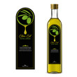 Olive Oil Bottle With Label