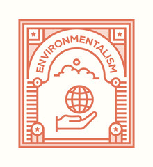 Poster - ENVIRONMENTALISM ICON CONCEPT