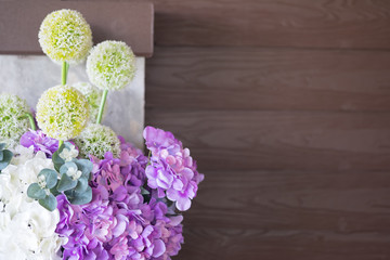 Wall Mural - Bouquet of artificial flowers