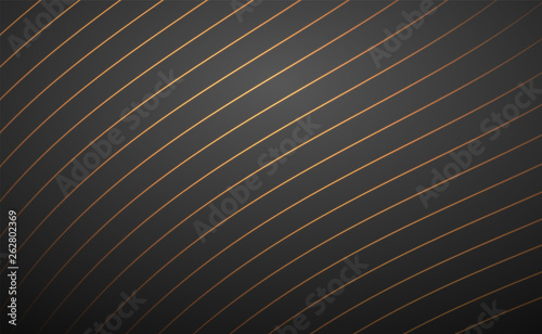 Gold lines on dark background