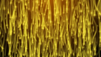 Poster - Many particles like worms or midge are in dark space, 3d rendering computer generated background
