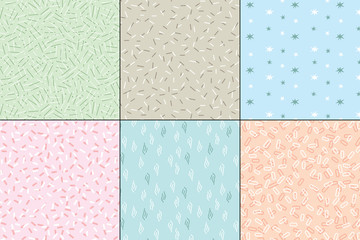 Sticker - pastel abstract patterns