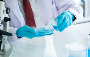 Scientists working at the laboratory.