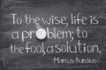 Wall Mural - wise and fool watch