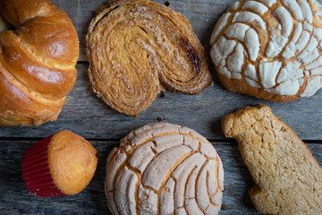 Set of mexican sweet bread