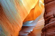 © Wenhai Tang/Stocksy - Magical colours and textures inside red rocks of Slot Canyon