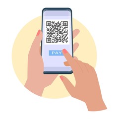 Wall Mural - QR payment by phone