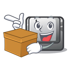 Sticker - With box button L in the mascot shape