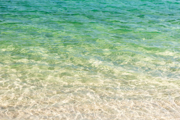 Sticker - Clear blue transparent beach water background