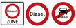 © timyee - Collection German Traffic Signs 'dieselfahrverbot'