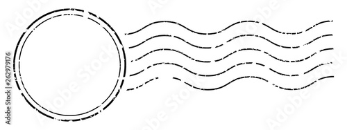 Cuadros en Lienzo Imprint of a postage stamps cancellation seal