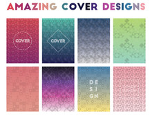 Amazing Cover Designs. Alive Geometric Patterns. Ravishing Background. Vector Illustration.
