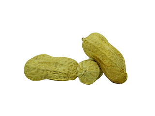 peanuts isolated on white background