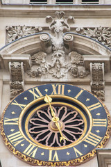 Wall Mural - Clock on Westminster Abbey