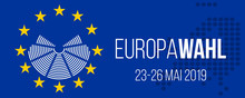 Europawahl 23-26 Mai 2019 - European Elections 23-26 May 2019 German Vector Poster
