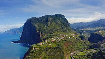 Fototapete - Beautiful mountain landscape of Faial, Madeira island, Portugal. 
