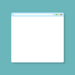 Poster - web browser window. browser in flat design. web element with shadow. vector