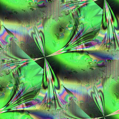 Poster - Seamless abstract fractal pattern for background