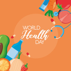 Canvas Print - world health day