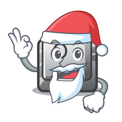 Sticker - Santa O button installed on mascot computer