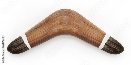 Cuadros en Lienzo Boomerang isolated on white background. 3D illustration