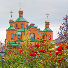 Kiev, Ukraine. Goloseevo monastery church