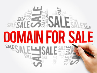 Poster - DOMAIN FOR SALE word cloud collage