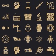 Wall Mural - Gear icons set. Simple set of 25 gear vector icons for web for any design