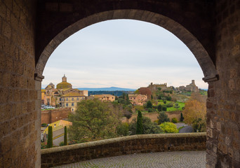 Wall Mural - Tuscania (Italy) - A gorgeous etruscan and medieval town in province of Viterbo, Tuscia, Lazio region. It's a tourist attraction for the many churches and the lovely historic center.