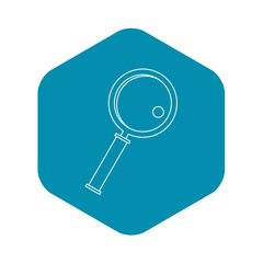 Poster - Magnifier icon. Outline illustration of magnifier vector icon for web