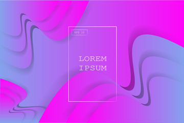 Wall Mural - colorful liquid geometric background with fluid shapes composition.eps10 vector