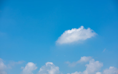 Blue sky with soft cloud background