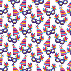 carnival mask hat background