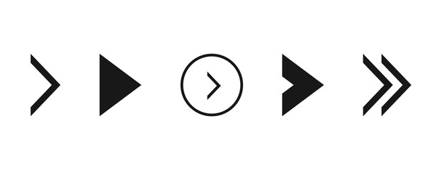 Poster - Super set different arrows mark. Flat style vector illustration