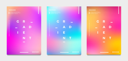 Wall Mural - Abstract gradient poster and cover design. Vector illustration.