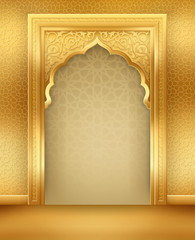 Wall Mural - Background with Golden Arch