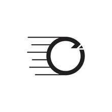 Abstract Circle Arrows Fast Motion Logo Vector