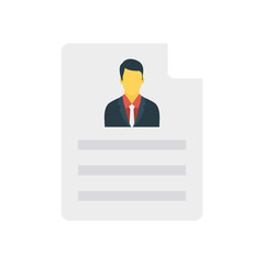 Sticker - resume   CV  file