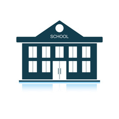 Sticker - School building icon