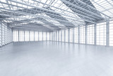 Fototapeta  - Empty factory interior