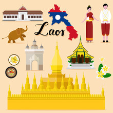 Tourist Laos Travel Set Collection