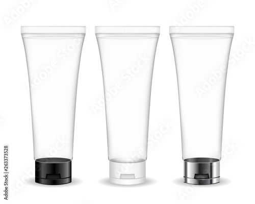 Cosmetic tube for cream, gel, liquid, foam Tableau sur Toile