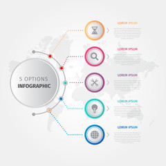 Modern business steps vector infographic templates