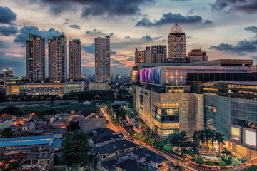 Poster - Jakarta city panorama